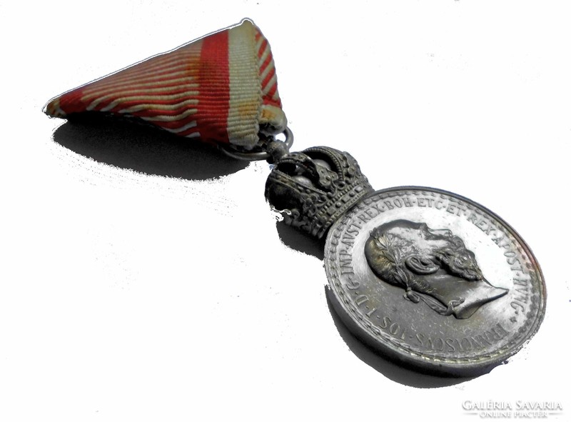 Antik Ferenc József SIGNUM LAUDIS ezüst monarchiás kitüntetés