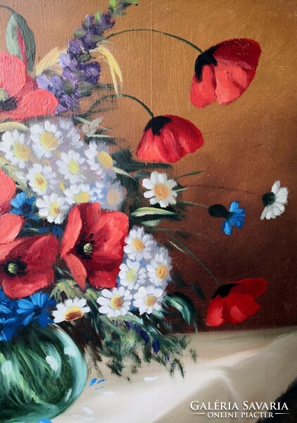 Fk/409 - without marking - still life with poppies