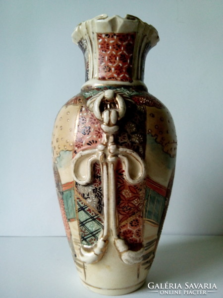 Antique old satsuma porcelain vase