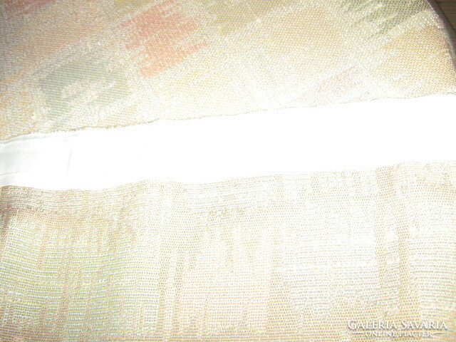 Shabby chic pastel colored woven curtain