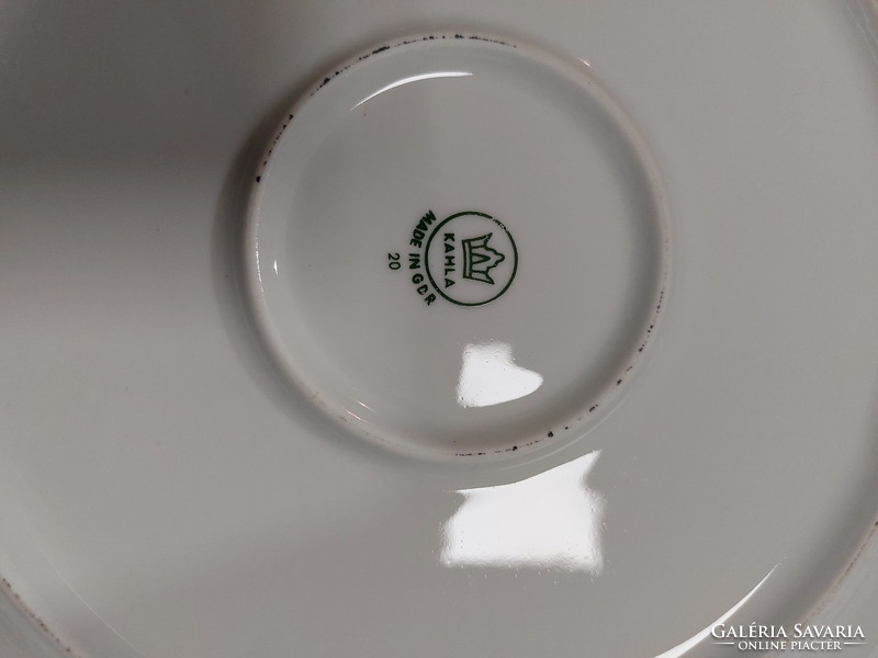 Kahla gyönyörű virágmintával porcelán tortás tál, kínáló