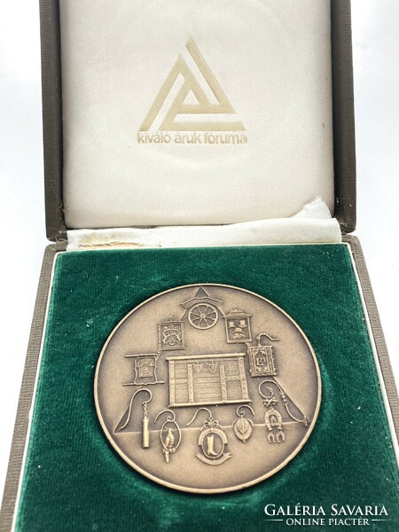András Lapis (1942-): excellent goods forum bronze retro commemorative medal
