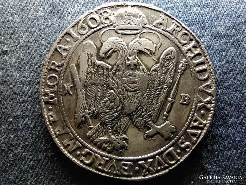 rudolf of Hungary (1576-1608) .875 Silver 1 thaler 1608 approx (id81560)