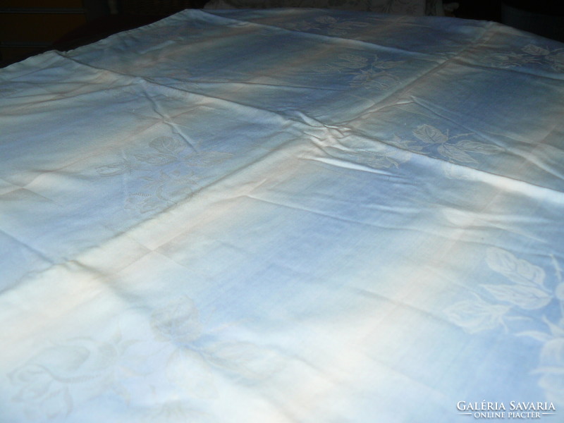 Beautiful blue and white rose damask pillowcase