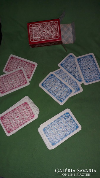 Old Tamás and Hops game factory - 110-card complete double deck of rummy cards with box as shown in pictures