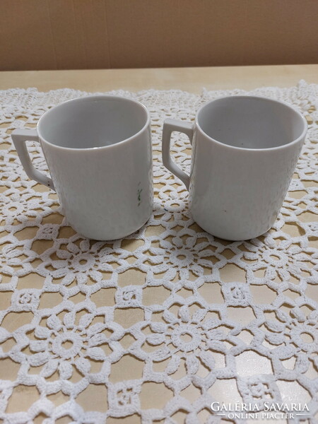 Zsolnay poppy-cornflower porcelain mugs