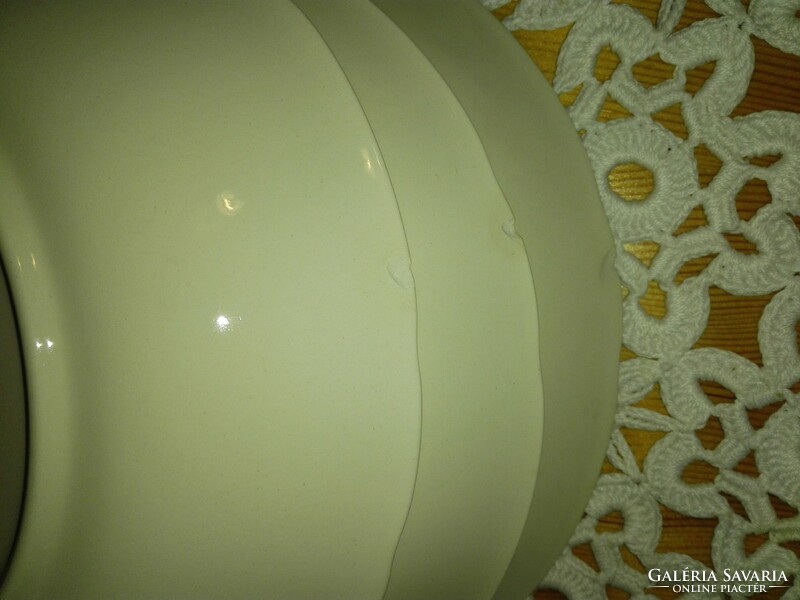 Villeroy & Boch, régi porcelán, kézzel festett nagy  lapos tányér.....26 cm.