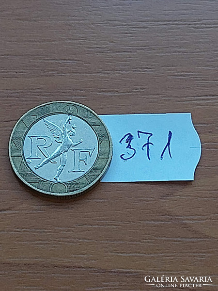 France 10 francs 1990 bimetal 371