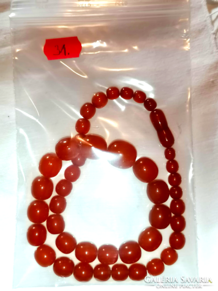 Vintage real amber necklace 31.