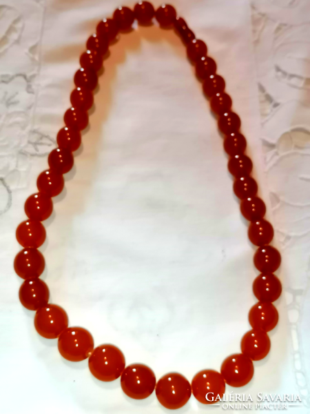 Vintage real amber necklace 30.
