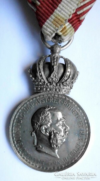 Antique Ferenc József signum laudis silver monarchical award