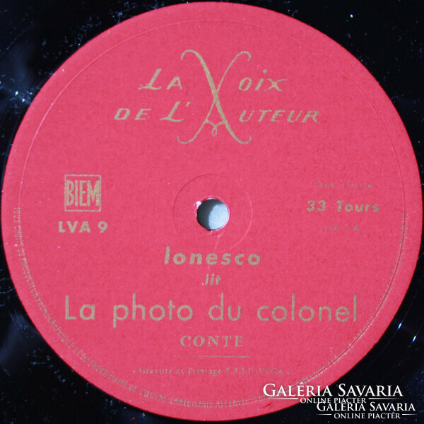 Ionesco* – La Photo Du Colonel / Rhinocéros bakelit lemez