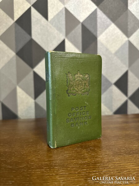 Book-shaped post office savings bank metal sleeve