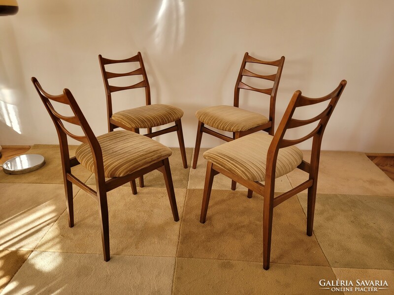 Retro 4 db Mignon Möbel étkezőszék szék mid century étkező garnitúra