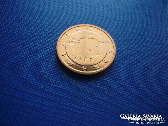 Estonia 5 euro cents 2018! Unc! Rare!