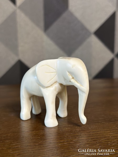 Bone small carved elephant