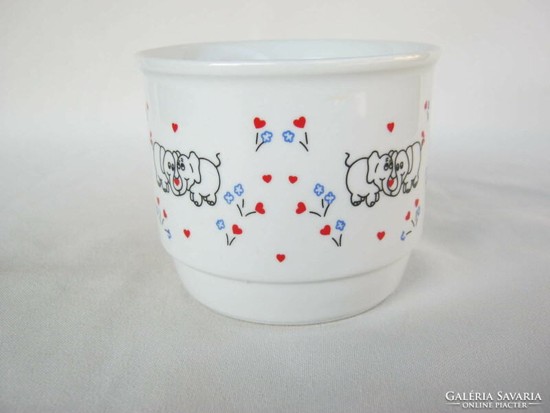 Zsolnay porcelain elephant fairy tale pattern children's mug