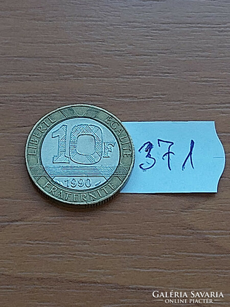 France 10 francs 1990 bimetal 371