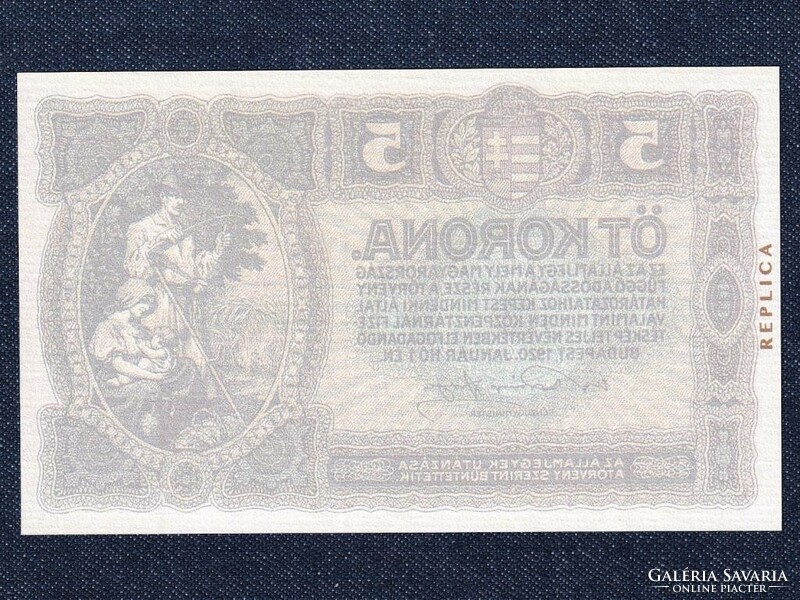 Hungary five kroner 1920 fantasy banknote (id64684)