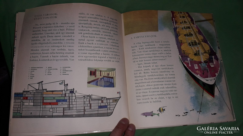 1969. Gál Pál - Hullámok hátán képes ifjúsági ismeretterjesztő könyv a képek szerint MÓRA