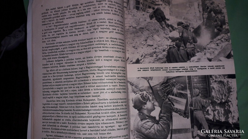 1948. Április 4. Hazánk felszabadításának ünnepe kiadvány Gönczi-Gebhardt Tibor borító képek szerint