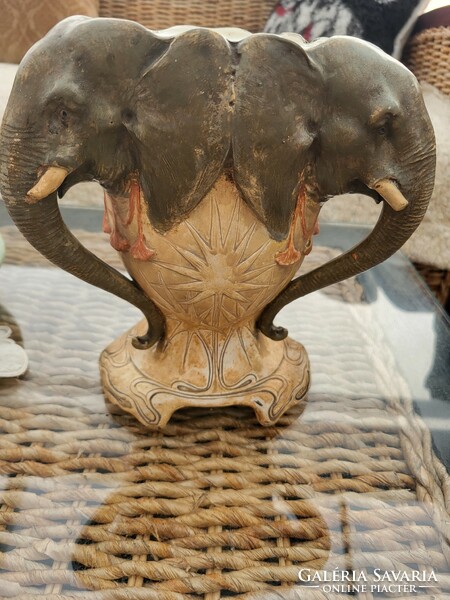 Antique Austrian elephant vase