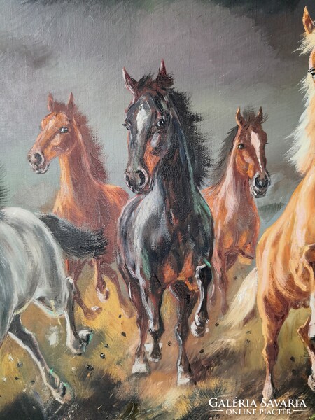 Fk/412 – hans riedmann – horses in the storm (pferde im stürm)