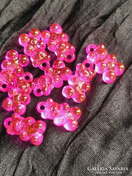 Pink gummy bear pendant