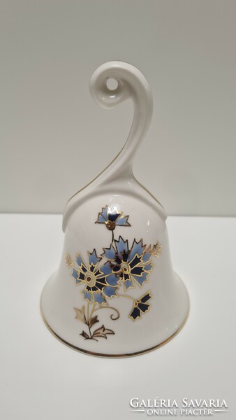 Zsolnay bell with cornflower pattern