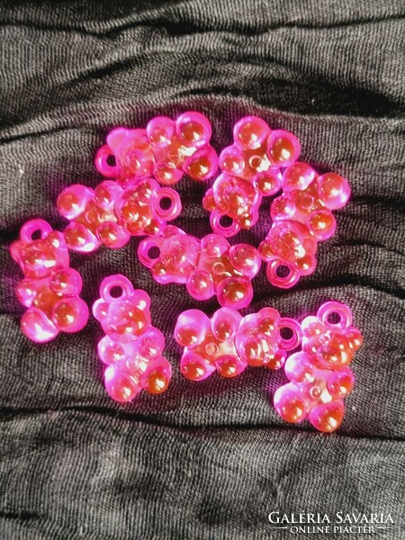 Pink gummy bear pendant