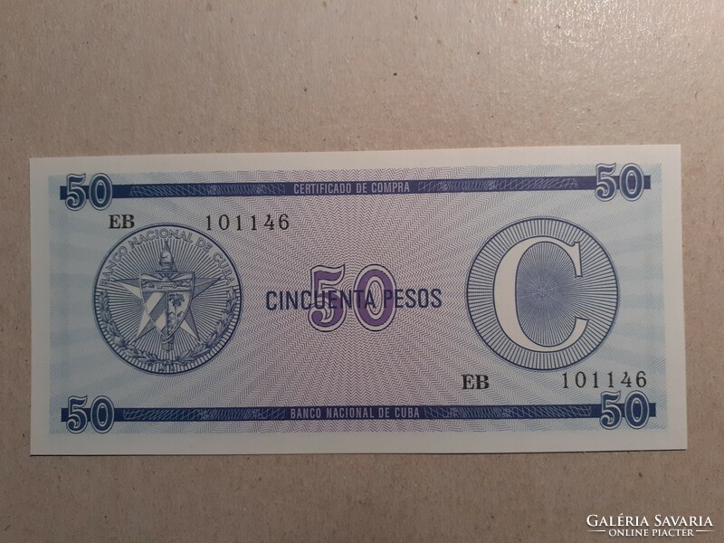 Kuba-50 Pesos C sorozat 1985 UNC