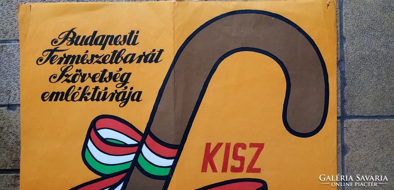 Plakát. BTSZ - KISZ emléktúra vöröskő. 1975