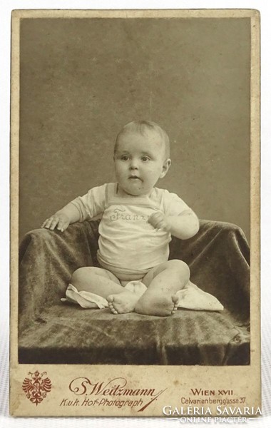 1P388 S. Weitzmann fotográfus : Antik csecsemő fotográfia 1914