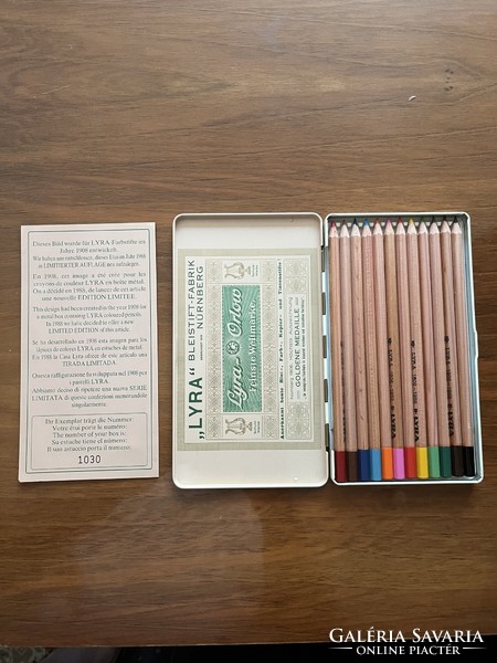 Well !!! Limited edition of 12 colored pencils from lyra!!! New !!!