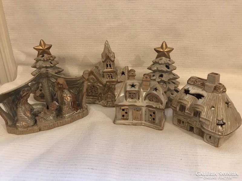 Christmas candle village