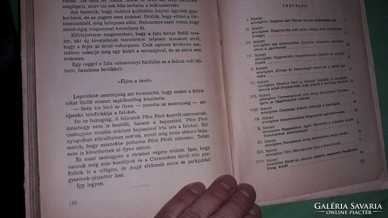 1956. Gianni Rodari - Hagymácska története KÉPES mese könyv a képek szerint IFJÚSÁGI