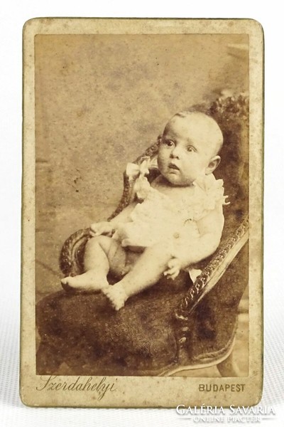 1P389 photographer from Szerdahely: antique baby photography 1890