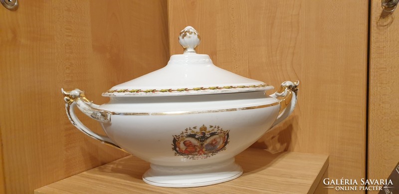 1.World War II porcelain soup bowl - józsef ferenc, ii. William