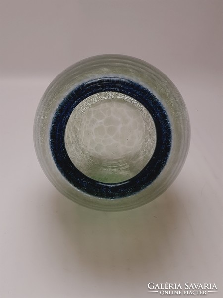 Karcagi fátyolüveg váza - 11 cm