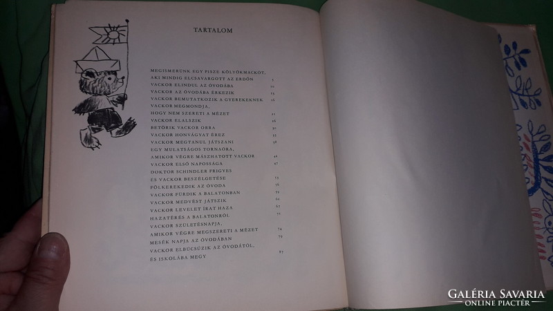 1968. Kormos István - Mese Vackorról, egy pisze kölyökmackóról képes MESE könyv a képek szerint MÓRA