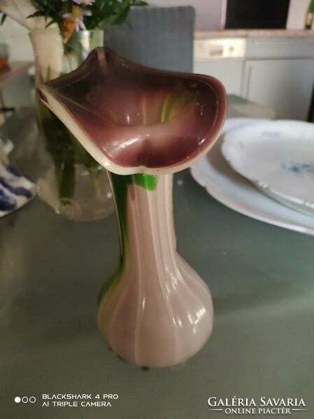 Beautiful colored glass vase