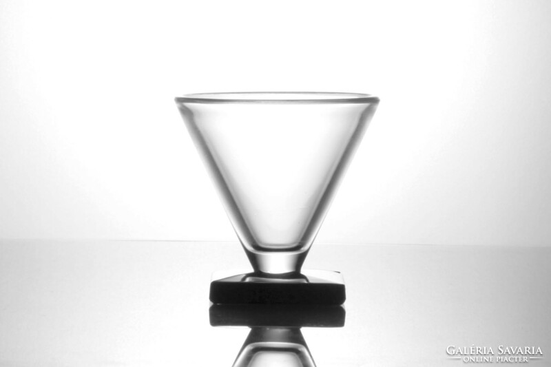 Art deco liquor set | black and white drinking glass bottle 2 glasses double decanter decanter