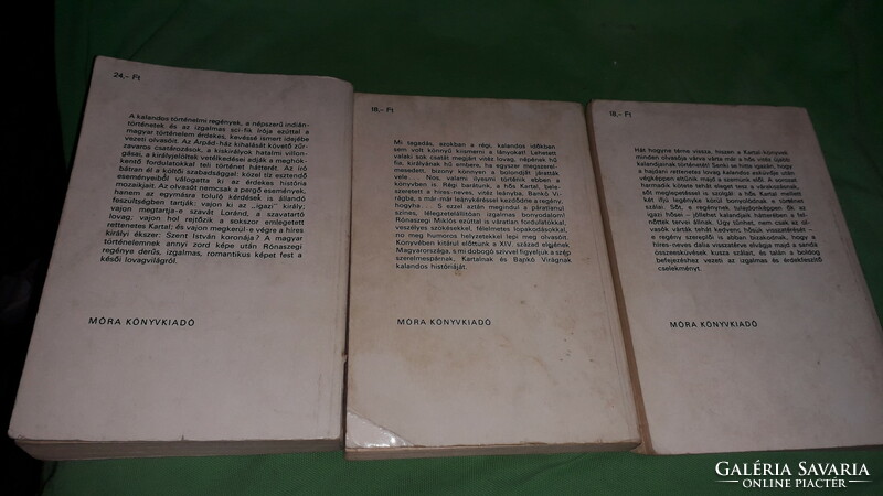 1981. Rónaszegi Miklós - KARTAL regények 3 db egyben könyv képek szerint MÓRA