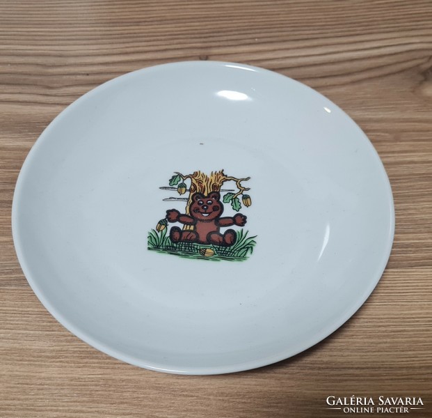 Children's plate with a teddy bear from Raven House