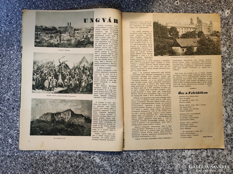 A hazatért Felvidék III. Munkács, Ungvár, Beregszász, a Képes Vasárnap különkiadása. 1938..