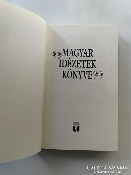 Erki Edit: Magyar idézetek könyve Officina Nova kiadó 1991.