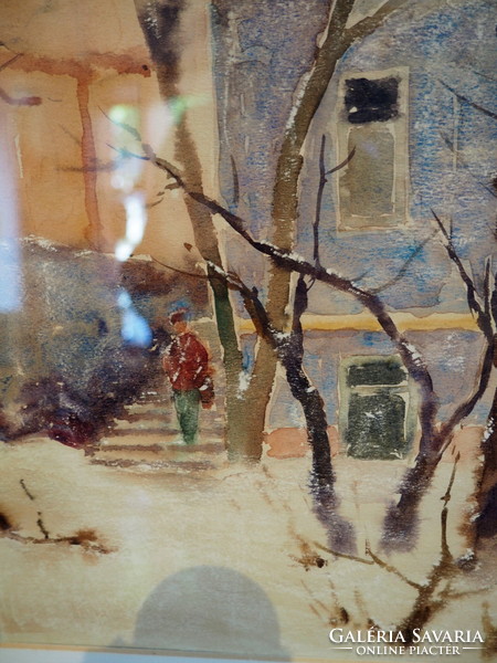 József Pázmán: winter street