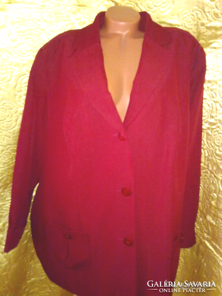 Nice raspberry colored women's pants costume pants and blazer together beautiful decorative buttons 52 xxl