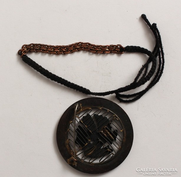 Mixed trinkets: bird pattern brooch + bracelet (6)