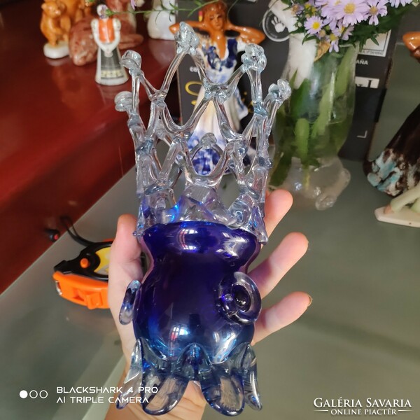 Különleges színes üveg váza